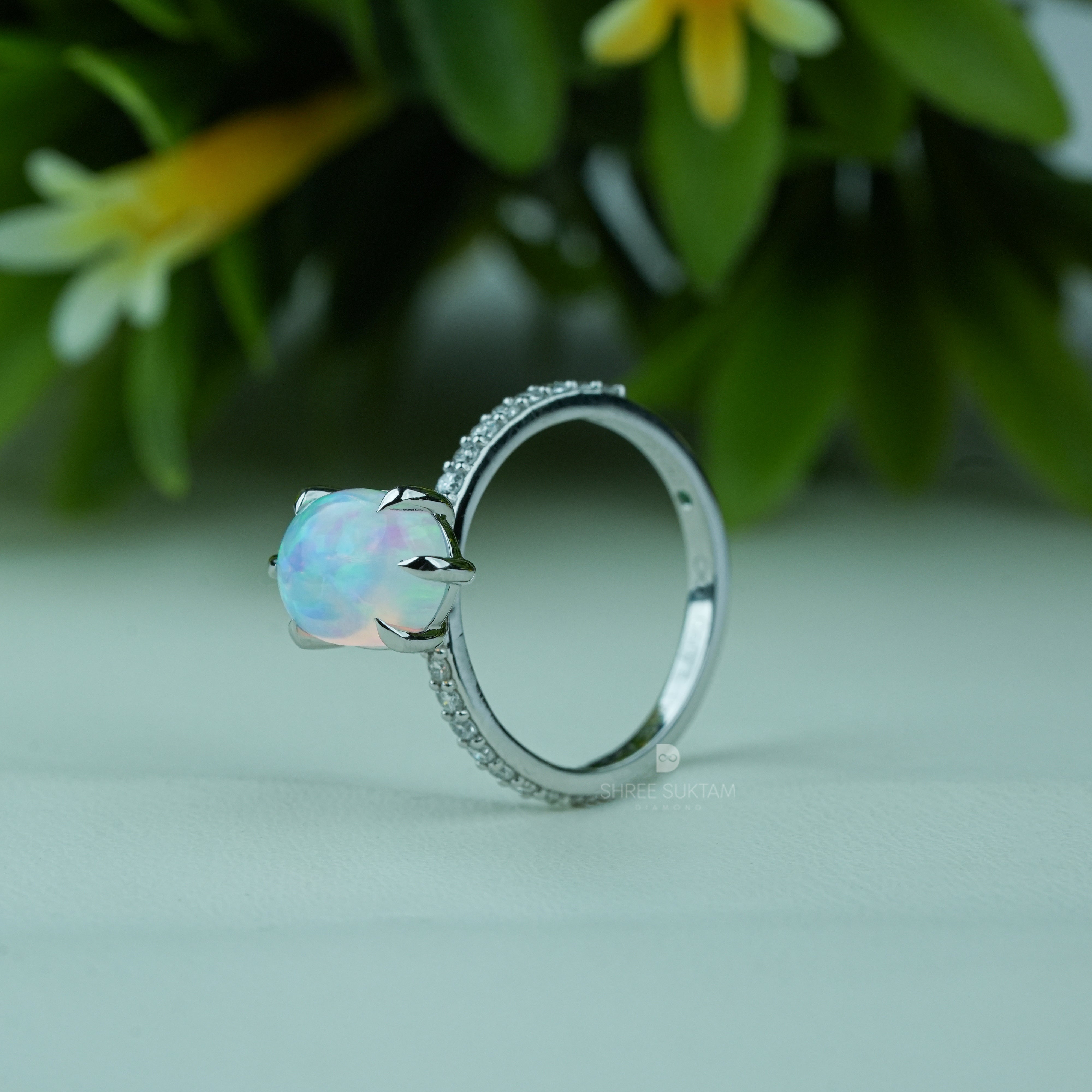 opal engagement ring, oval opal ring, sterling silver ring, October birthstone, opal promise ring, gemstone bridal ring, dainty opal jewelry, opal wedding ring, fire opal jewelry, opal solitaire, opal diamond ring, unique opal ring, natural opal jewelry