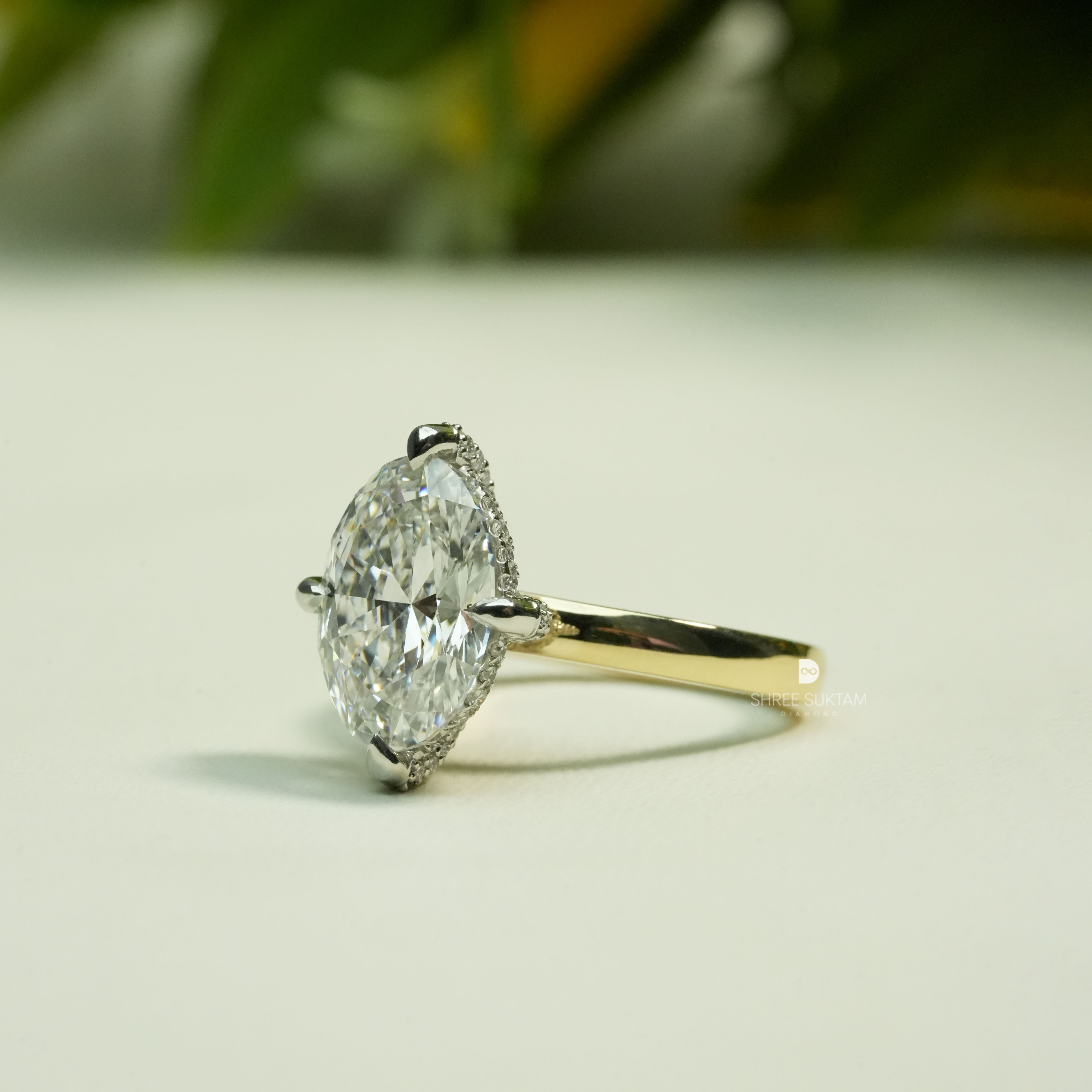 Oval Diamond Ring Lab Grown Diamond Ring Proposal Ring Unique Ring For Beautiful Women Luxury Oval Engagement Ring Minimal Elegant Diamond Ring