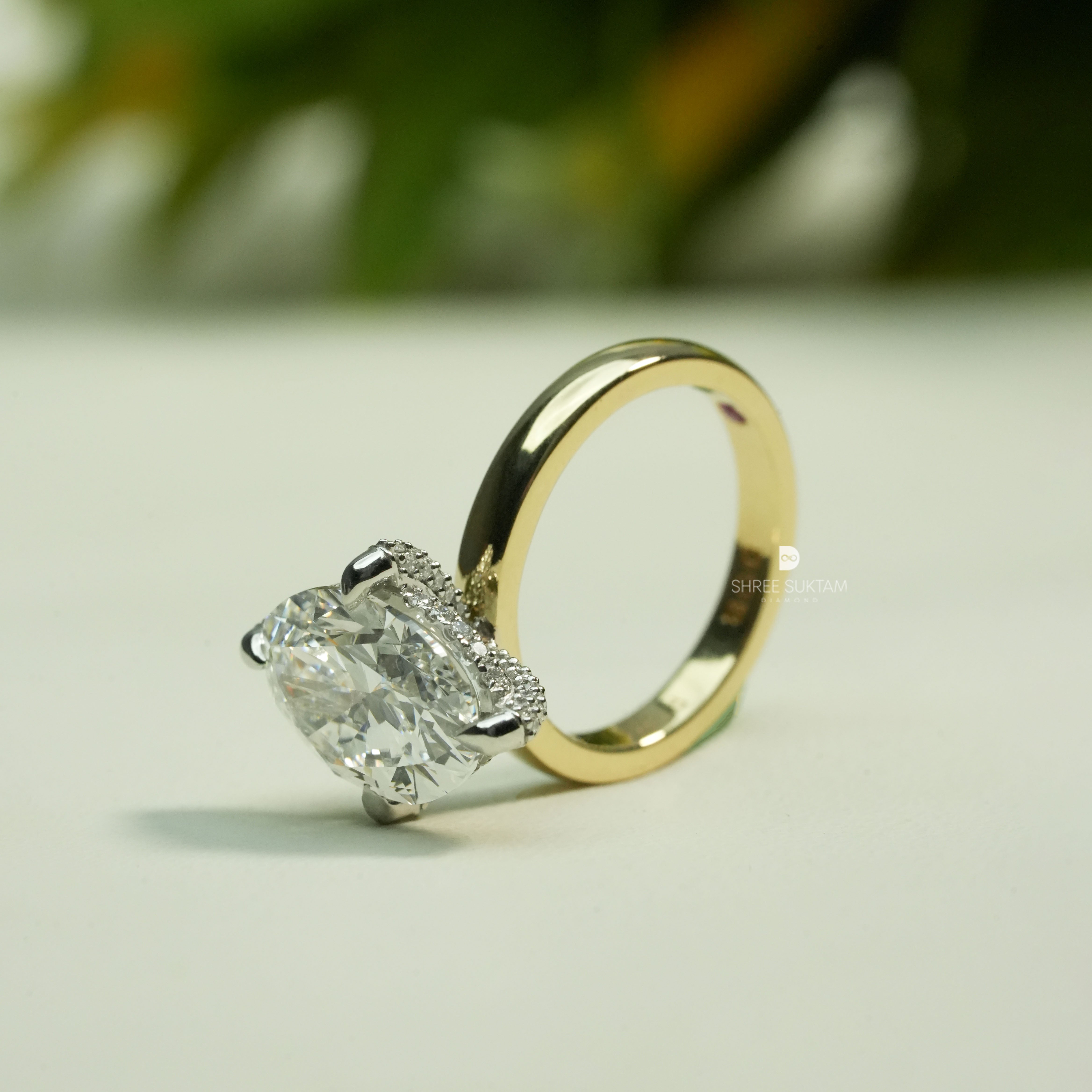 Oval Diamond Ring Lab Grown Diamond Ring Proposal Ring Unique Ring For Beautiful Women Luxury Oval Engagement Ring Minimal Elegant Diamond Ring