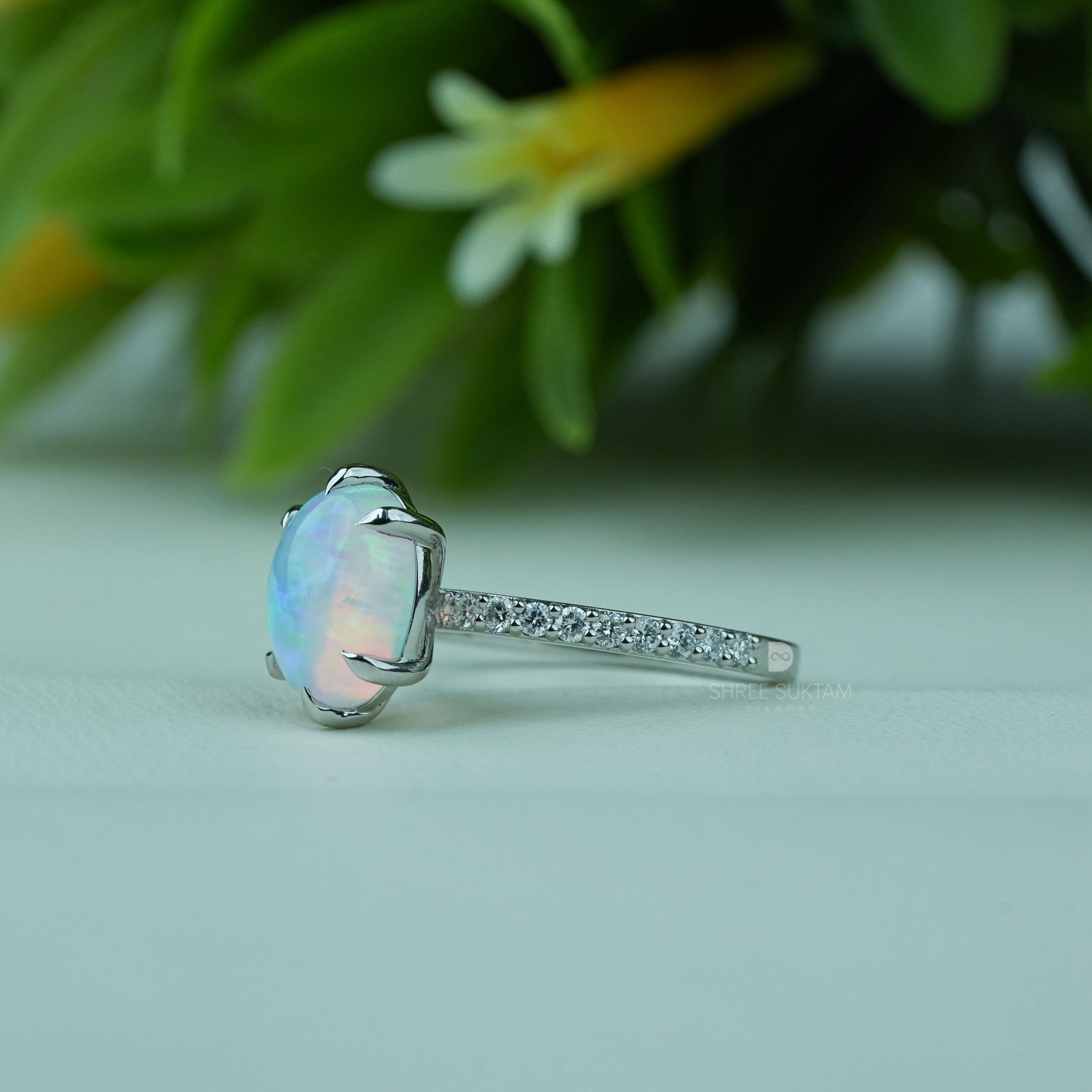 Opal engagement ring, oval opal ring, sterling silver opal ring, October birthstone jewelry, opal promise ring, gemstone engagement ring, opal bridal ring, opal anniversary ring, natural opal ring, dainty opal ring, white fire opal ring, opal wedding jewelry, opal solitaire ring, opal gemstone jewelry, opal statement ring, opal fine jewelry, oval stone opal ring, women’s opal jewelry, unique opal ring, opal diamond band ring, handmade opal jewelry