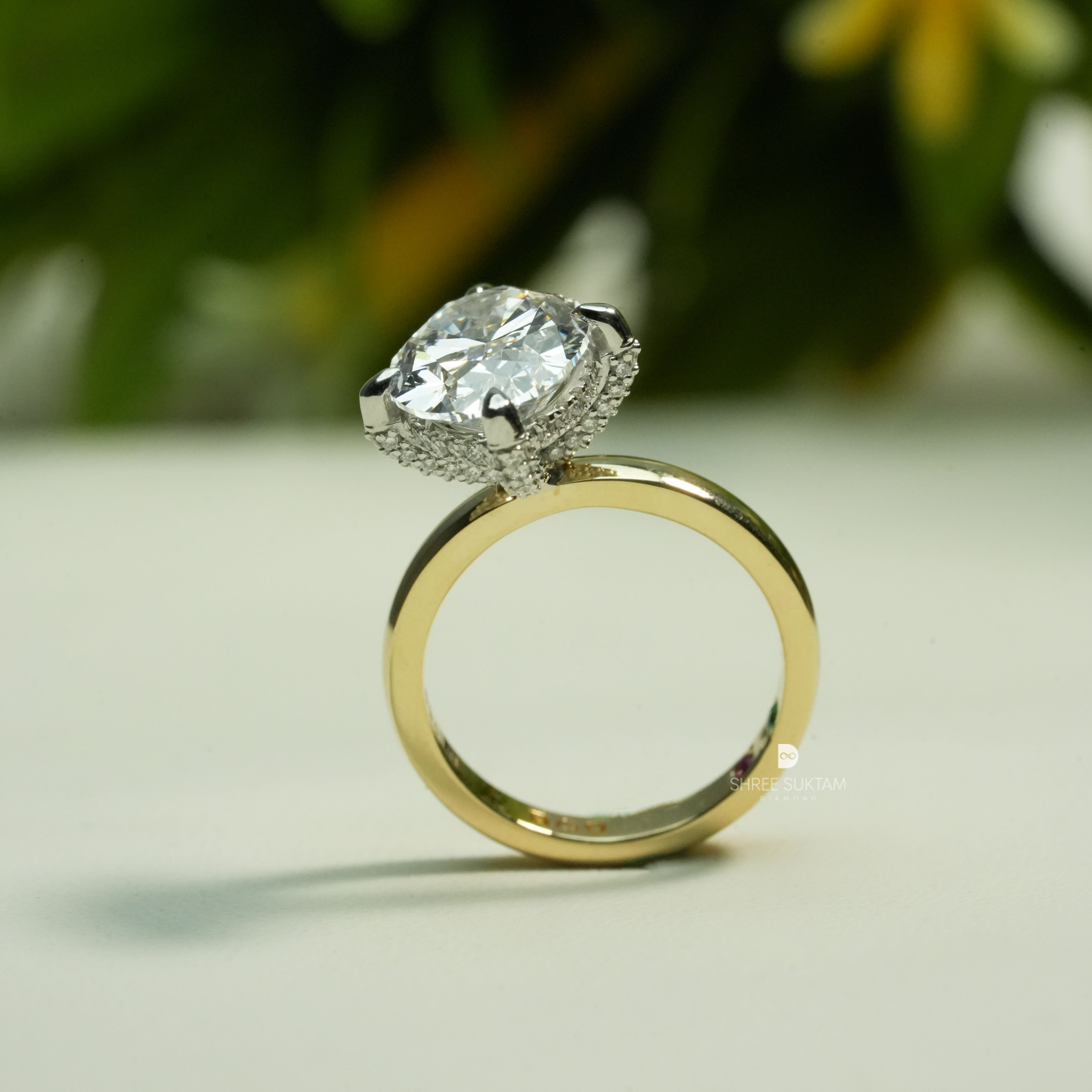 Oval Diamond Ring Lab Grown Diamond Ring Proposal Ring Unique Ring For Beautiful Women Luxury Oval Engagement Ring Minimal Elegant Diamond Ring