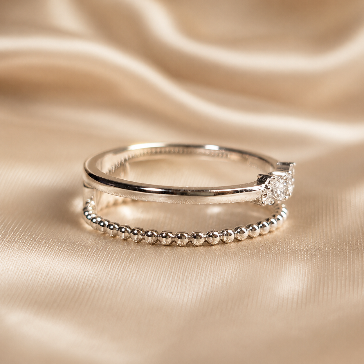 Marquise & Round Lab Grown Diamond Ring Five Stone Engagement Ring Elegant Wedding Band Anniversary Gift For Her Minimalist Handmade Jewelry