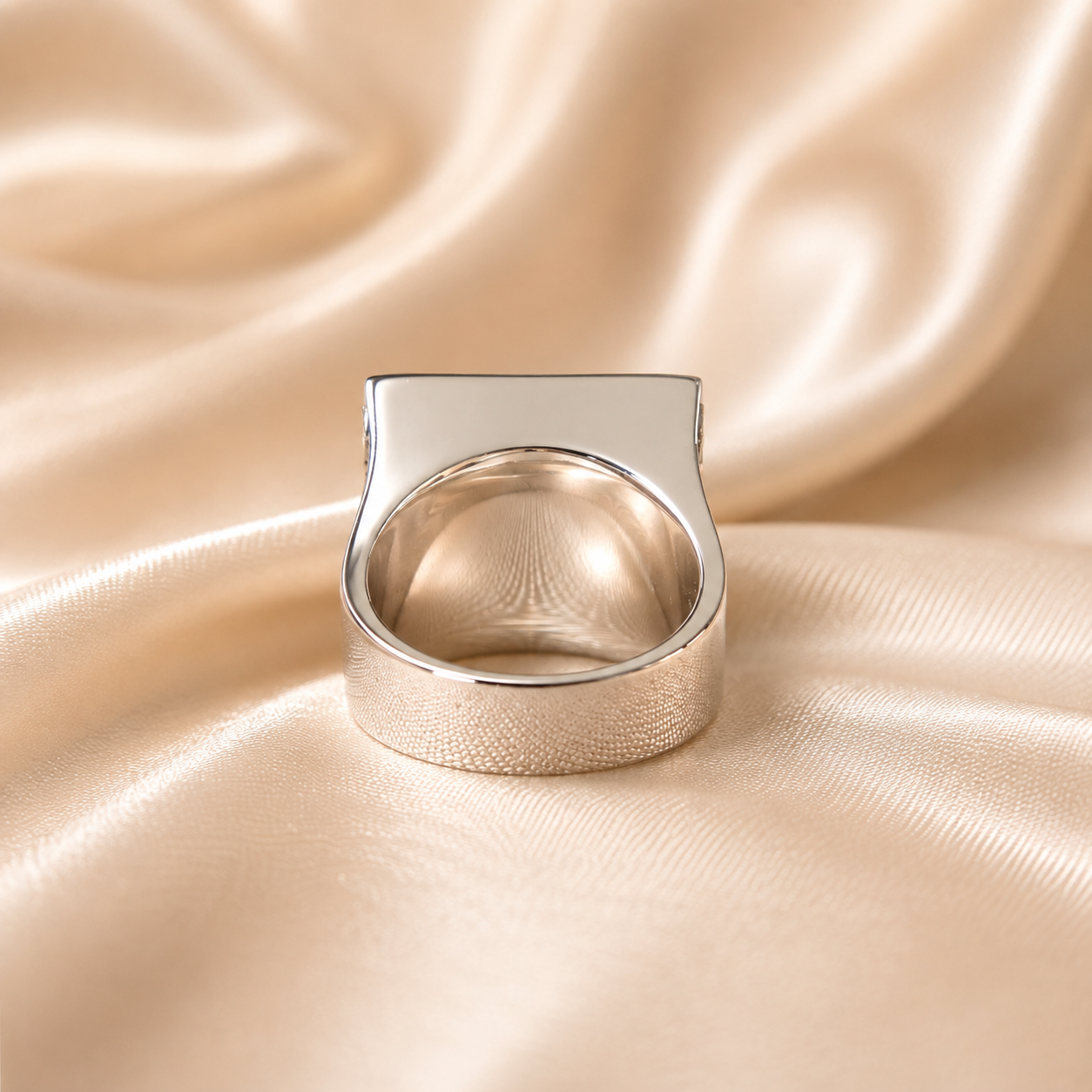 Blue Sapphire and Lab Grown Diamond Ring Elegant Square Pavé Statement Cocktail Ring Handmade Jewelry Birthday Gift For Him