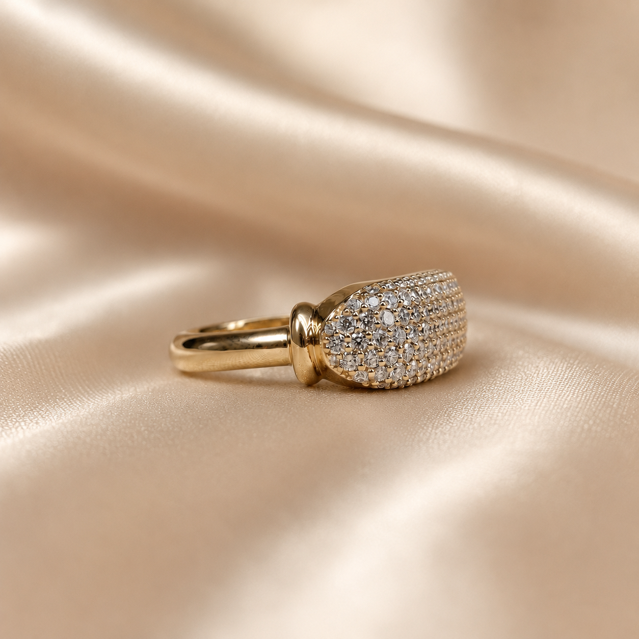 Round Lab Grown Wide Diamond Pave Band Ring Engagement Ring Wedding Anniversary Band Multi Row Diamond Ring Luxury Stack Handmade jewelry