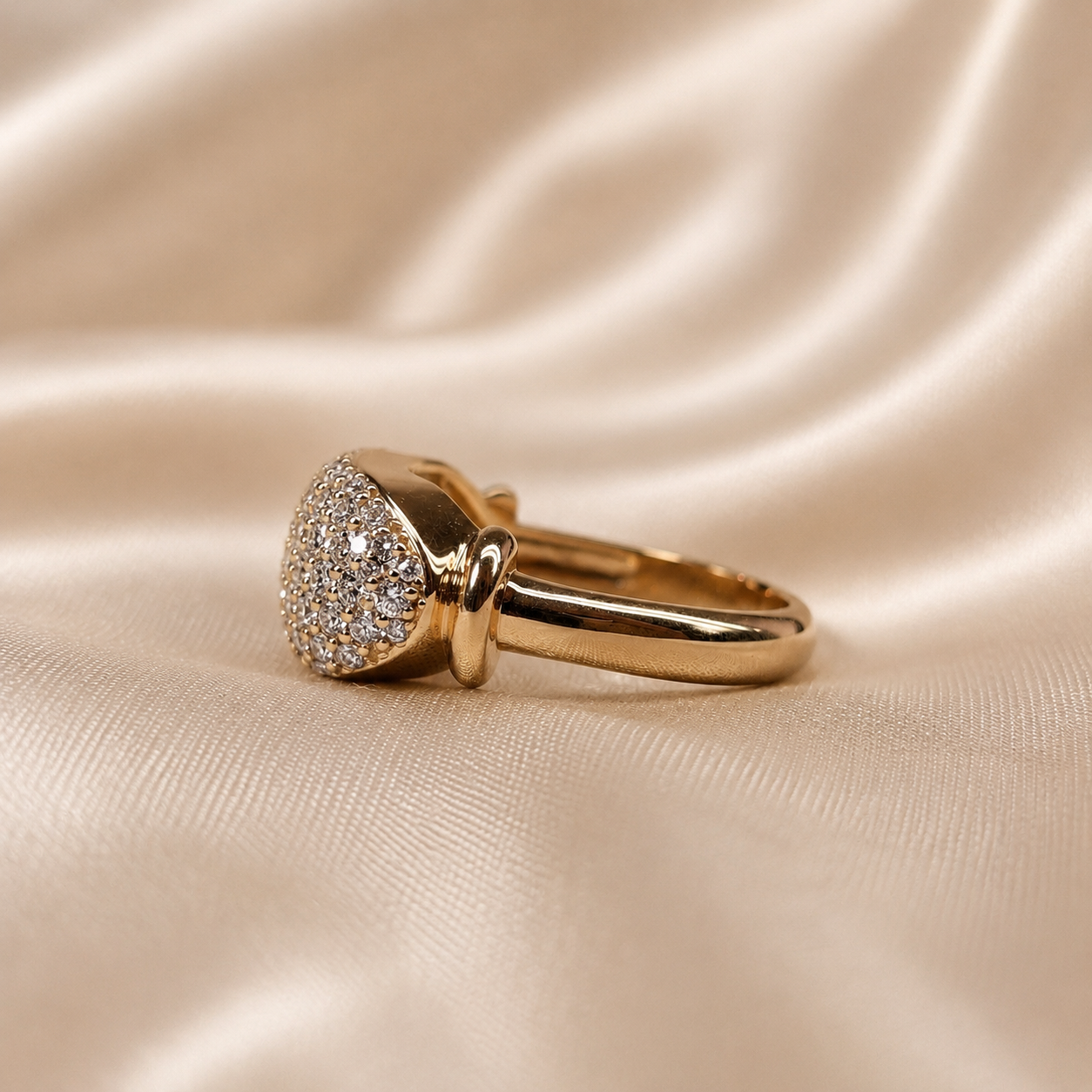 Round Lab Grown Wide Diamond Pave Band Ring Engagement Ring Wedding Anniversary Band Multi Row Diamond Ring Luxury Stack Handmade jewelry