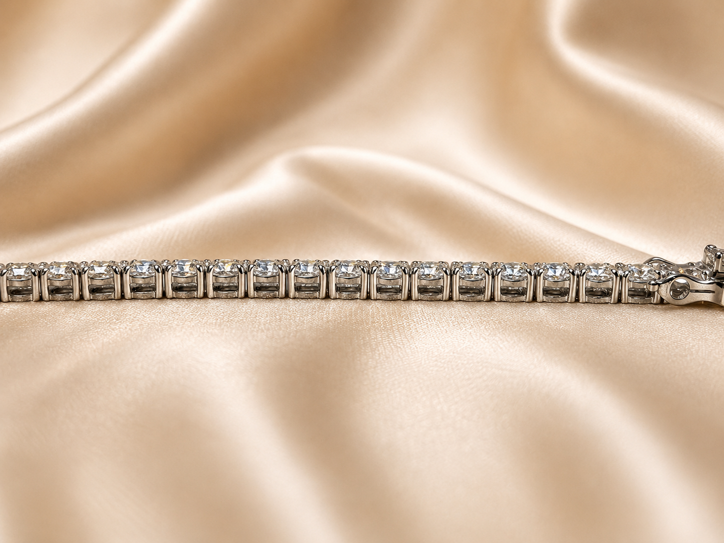 Cushion Lab Grown Diamond Elegant Tennis Bracelet Diamond Bracelet Wedding Handmade Jewelry Luxury Anniversary Jewelry Gift for Her