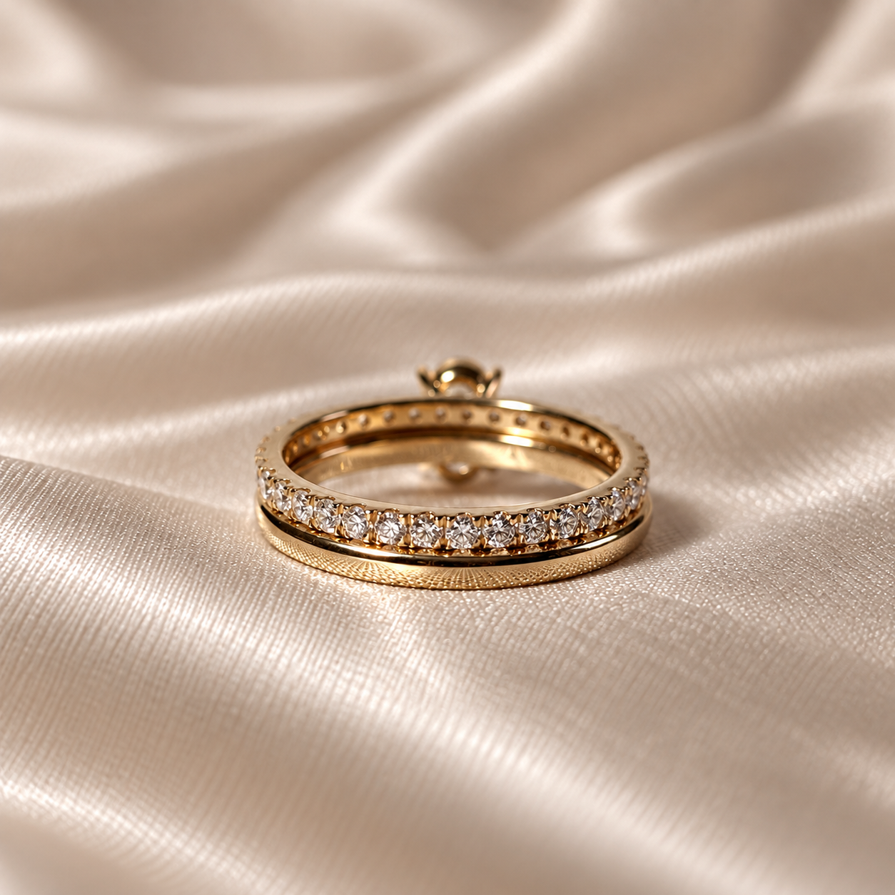 Oval Lab Grown Diamond Solitaire Engagement Ring Diamond Band Bridal Ring Set