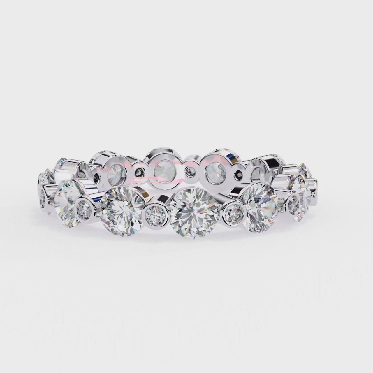 Rylith Lab Grown Diamond Round Eternity Band